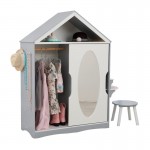 Dulapior Glamorous de haine cu oglinda si masuta de toaleta Kidkraft dressing - Dulap din lemn MDF DRESS UP ARMOIRE AND VANITY Dulapior Glamorous de haine cu oglinda si masuta de toaleta Kidkraft dressing - Dulap din lemn MDF DRESS UP ARMOIRE AND VANITY